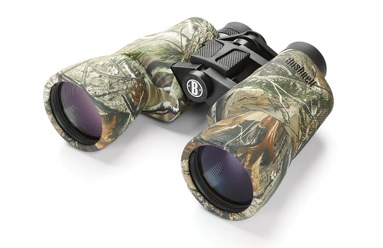 Bushnell PowerView 10x50mm Porro Prism Instafocus Binoculars – Realtree AP Camo, Ideal for Hunting, Birding, Hiking & Outdoor Adventures - Image 1