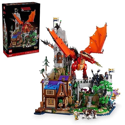 LEGO Ideas Dungeons & Dragons: Red Dragon’s Tale Building Set for Adults, Dungeons and Dragons Gift Idea, Fantasy Model for Build and Display, Created in Collaboration with Wizards of the Coast, 21348 - Image 1