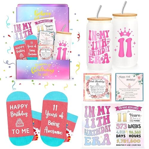 11 Year Old Girl Birthday Gifts for 11 Year Old Girl Gift Trendy 11th Birthday Gifts for Girls Age 11 Gift Ideas Cool Stuff Things for Tweens, Teens, Preteen Girls Happy 11th Decoration Present - Image 1