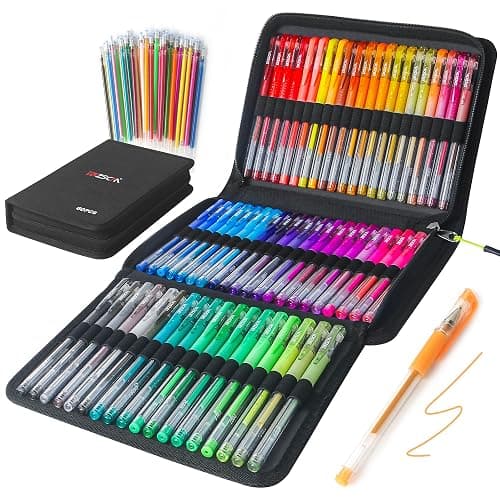 120 Pack Glitter Gel Pens Set, ZSCM 60 Colors Glitter Pens With 60 Refills, Colored Gel Pen For Adults Coloring Books Drawing Journaling Scrapbook - Image 1