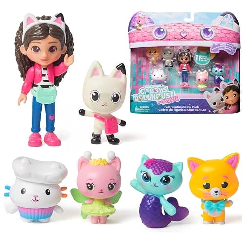DREAMWORKS GABBY'S DOLLHOUSE The Movie, Cat-Venture Crew Pack, 11-Piece Toy Figure Set with Accessories, Kids Toys for Girls & Boys Ages 3 and Up - Image 1