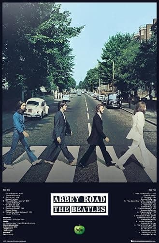 Trends International 24X36 The Beatles - Abbey Album Wall Poster, 24" x 36", Premium Unframed Version - 36L" x 24W" - Premium Unframed Version - Image 1