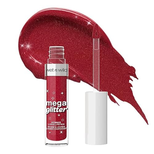 wet n wild Mega Glitter Shimmer Liquid Lipstick, Matte-to-Glitter Finish, Lightweight Formula, Comfortable Wear, Vitamin E-Infused for Nourished Lips, Vegan & Cruelty-Free - New Soulmate - Image 1