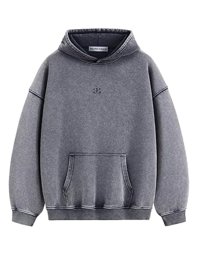 Aelfric Eden Washed Plain Hoodies For Men Women Vintage Acid Wash Oversized Sweatshirts Casual Streetwear Pullover Hoodie - Image 1