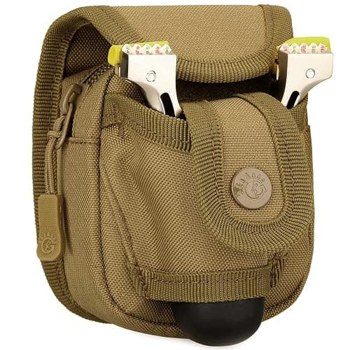 SunForMorning Tactical Slingshot Balls Pouch, MOLLE Attached Storage Waist Bag Military Utility Gadget Gear Pack for Outdoor Sport Traveling - Image 1