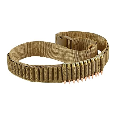 50 Rounds 556/762 Ammo Shell Holder Belt for 308 Cal. 30-30 30-06 .762 AK Shell Bandolier Cartridge Belt Carrier - Image 1