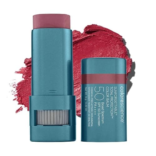 Colorescience Sunforgettable Total Protection Color Balm SPF 50, Mineral, Broad Spectrum, Buildable Lip & Cheek Color - Image 1