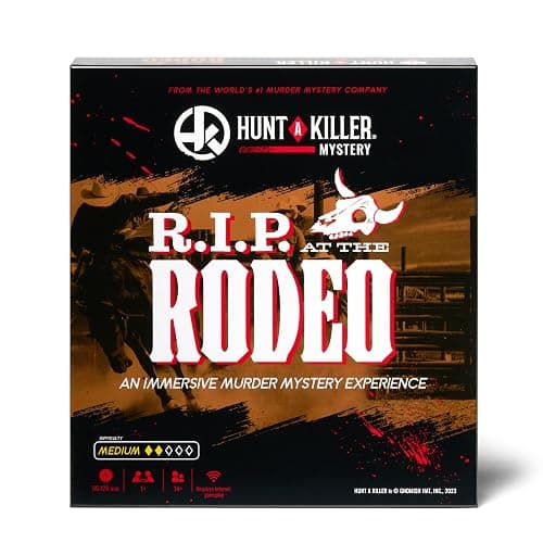 Hunt A Killer: R.I.P at The Rodeo, Solve The Murder of a Rodeo Clown in an Immersive True Crime Experience, A Mystery Party Game for Adults and Stocking Stuffer Gift Ideas, for Ages 14+ - Image 1