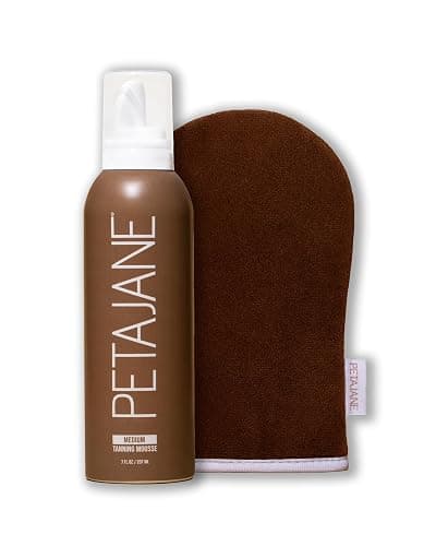 Peta Jane Bronzing Mitt and Medium Tanning Mousse - Made in the USA - Sunless Tanner for a Natural Glow - Image 1