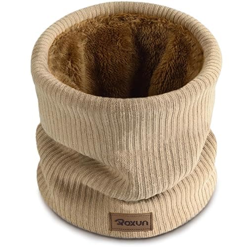 AMED ROXUN Winter Neck Gaiter, Neck Warmer Cover Ski Gaiters for Men/Women Fleece Thick Elegant Stylish - Image 1
