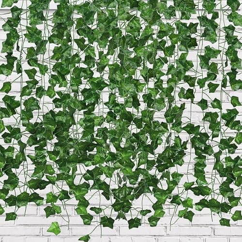 RECUTMS Fake Vines for Room Decor 86 FT Artificial Ivy Garland Hanging Plants Faux Greenery Leaves Bedroom Decor Aesthetic for Wall Wedding Party Home Garden Office Patio Outdoor Decoration(12 Pack) - Image 1