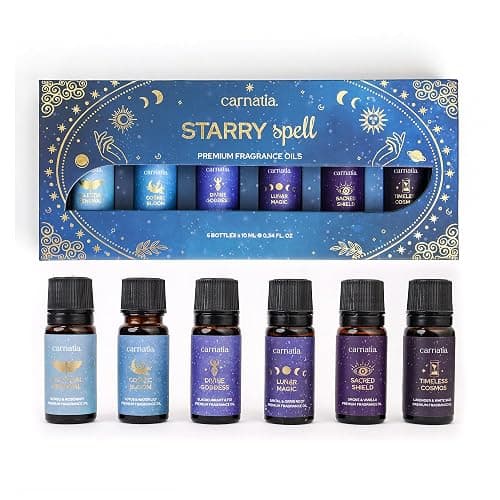 Carnatia Starry Spell Fragrance Oil Set – 6 Magical & Calming Aromatherapy Blends for Stress Relief, Relaxation & Emotional Wellness | Mystical Fragrance Oils for Diffusers, Massage & Meditation - Image 1