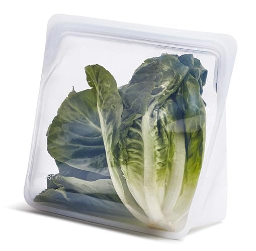 Stasher Premium Silicone Reusable Food Storage Stand-Up Bag Mega, Clear, Microwave, Sous Vide, Dishwasher, Oven and Freezer Safe, BPA Free, Leak-free, Eco-friendly, 104 Oz - Image 1