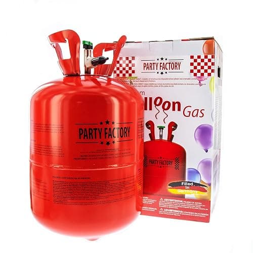 Party Factory Helium balloon gas for up to 50 balloons | helium bottle 14.1 cu gas filling foil balloons | party wedding - Image 1