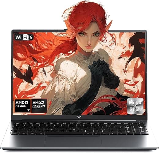 KAIGERR Gaming Laptop, Laptops with AMD Ryzen 7430U(Up to 4.3GHz), 16GB DDR4 512GB SSD Laptop Computer, 15.6inch Windοws 11 Laptop, 1920P FHD Display, WiFi 6, USB3.2, Type_C - Image 1