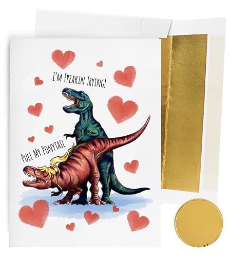 GIFTING GIGGLES Funny Romantic Greeting Card for Him or Her | Great Naughty Gift for Happy Birthday, bday, Anniversary or Valentine's Day | from Wife, Husband, boyfriend, bf, gf or Girlfriend - Image 1