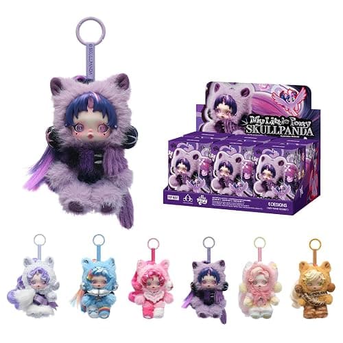 POP MART SKULLPANDA × My Little Pony Series Plush Doll Pendant Blind Box Figures, Collectible Toys Home Decorations, Holiday Birthday Gifts for Girls and Boys, Whole Set - Image 1