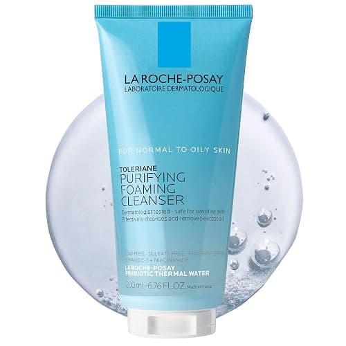 La Roche-Posay Toleriane Purifying Foaming Facial Cleanser, Oil Free Face Wash for Women & Men with Niacinamide + Ceramides, Pore Cleanser Safe For Sensitive Skin, Won’t Dry Out Skin, Soap Free - Image 1