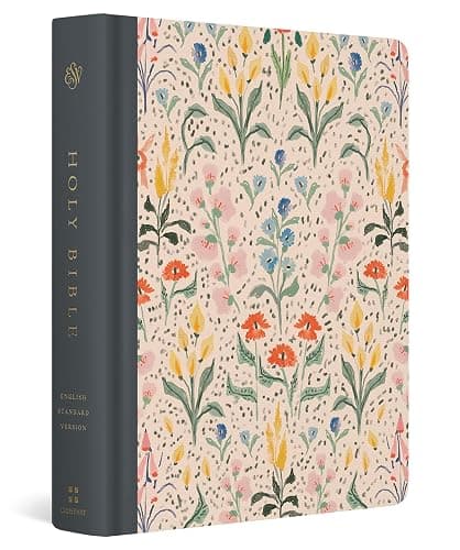 ⭐️ESV Single Column Journaling Bible, Artist Series (Cloth over Board, Lulie Wallace, In Bloom): Holy Bible, English Standard Version - Image 1