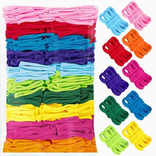 800 PCS Weaving Loom Loops 10 Color Potholder 7 inch Durable Nylon DIY Crafts Projects for Kids Adults Rainbow Loops Flexible Loom Kit Elastic Ideal Gifts for Girls Ages 5 6 7 8-12 13 Crafts Supplies - Image 1