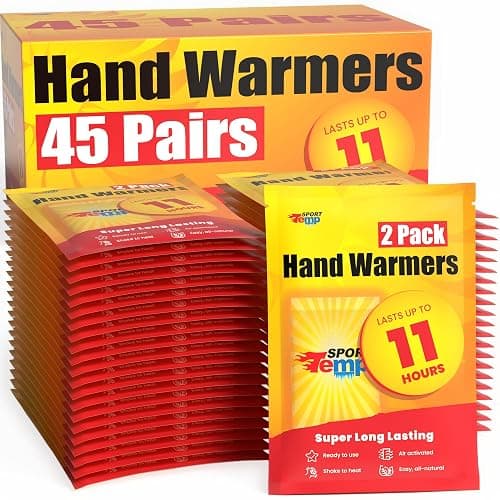 Hand Warmers - Up to 11 Hours of Heat, Super Long Lasting - Easy, All Natural - Air Activated, for Body, Hands & Toes - Odorless Hot Hand Warmer - Sport Temp - Image 1
