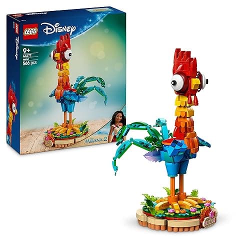 LEGO | Disney Moana 2 Heihei Building Toy - Play and Display Animal Figure with a Rotating Head, Posable Wings & Tail Feathers plus a Stand - Birthday Gift for 9+ Year Old Girls - 43272 - Image 1