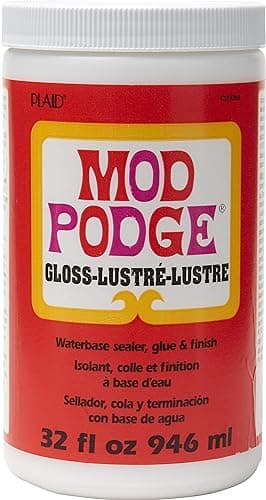 Mod Podge Gloss Sealer, Glue & Finish: All-in-One Craft Solution- Quick Dry, Easy Clean, for Wood, Paper, Fabric & More. Non-Toxic - Craft with Confidence, Made in USA, 32 oz., Pack of 1 - Image 1