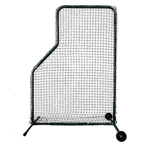 Reidy Sports Baseball L Screen Portable 7 ft H x 5 ft W #36 Nylon Double Net Body Protector Batting Cage Safety Screen for Line Drive Super Heavy Duty Steel Frame Construction - Image 1
