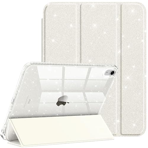 Fintie Slim Case for iPad (A16) 11th Generation 11 Inch (2025), iPad 10th Generation 10.9 Inch (2022) - Glittering Sparkly Shockproof Cover with Shiny Clear Back Shell & Pencil Holder, Starlight - Image 1