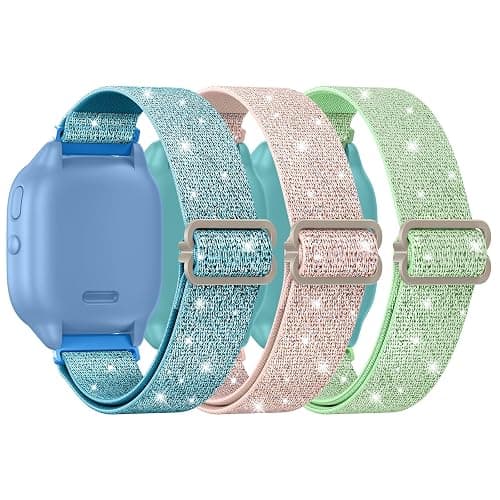 LETOID [3 Pack Stretchy Bands Designed for Gizmo Watch 3 Adventure 3 2 1 /Gabb Watch 3e 3 2 1 /SyncUP Watch/Cosmo Jr Track, Soft Breathable Elastic Replacement Strap Loop 20mm Small Size Wristband - Image 1