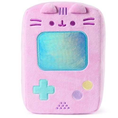 GUND Pusheen Gaming Handheld Console Plush, Squishy Toy, Collectible Plush Toy, Gaming Décor, Stuffed Animal for Ages 8 and Up, Purple, 9.5” - Image 1