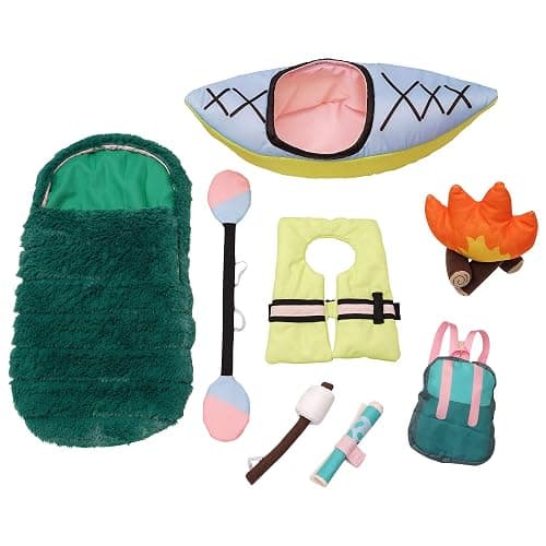 Manhattan Toy Stella Collection Happy Camper 8 Piece Baby Doll Camping Playset for 12" and 15" Stella Dolls - Image 1