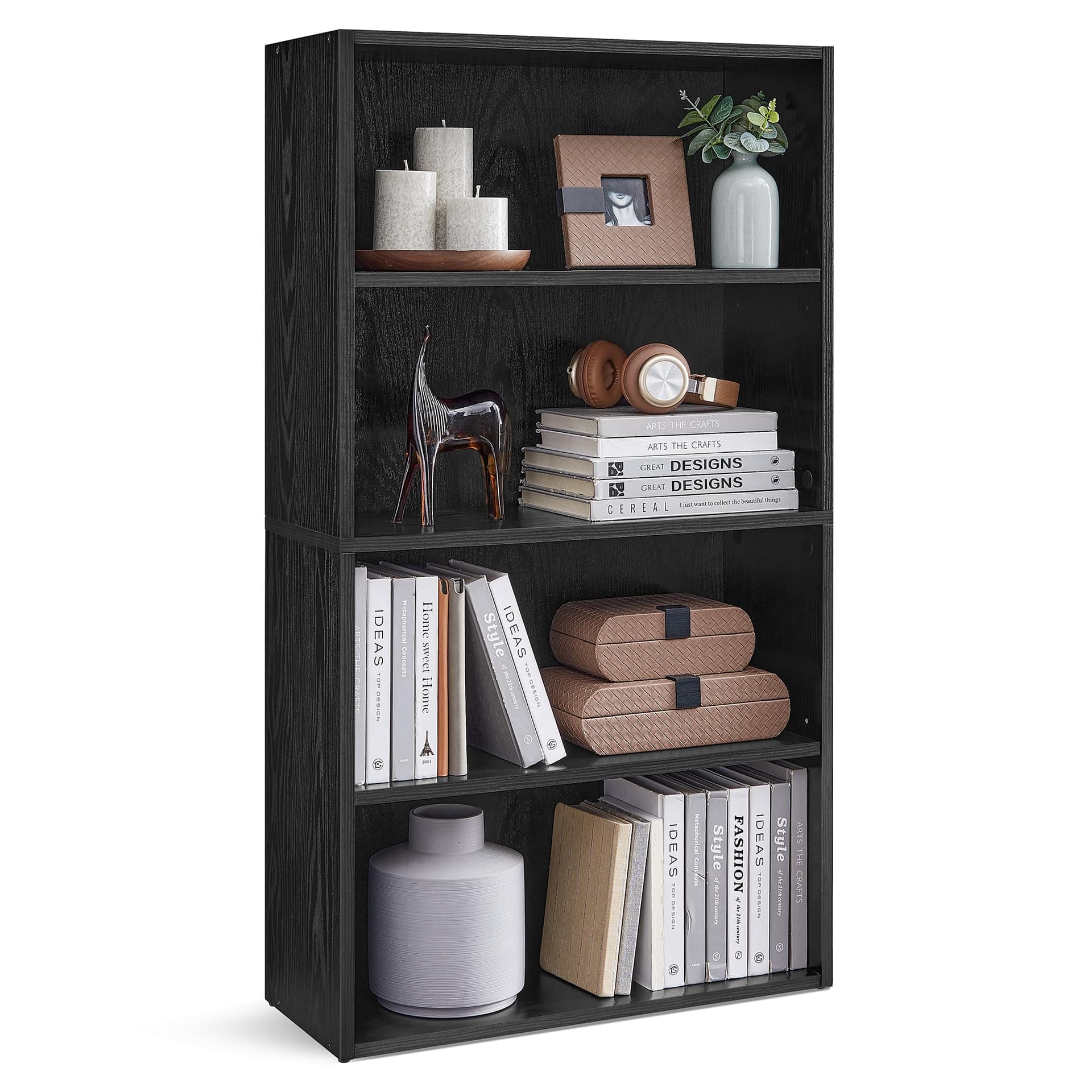 VASAGLE Estante de Livros, Prateleira Aberta para Armazenamento | Para Sala de Estar, Escritório, Sala de Jantar, 24 x 60 x 107,7 cm, BRLBC164T56 - Image 1