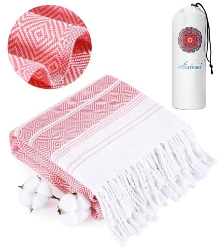 Turkish Beach Towels Vacation Essentials Quick Dry Sand Free Women Happy Birthday Gift Ideas Mom Mother Wife Sister Her Teacher Best Friend Retirement 50th 40th 30th Godmother Proposal - Image 1