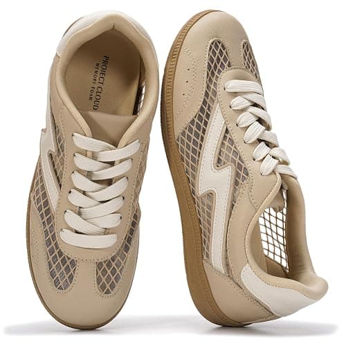 Project Cloud Fashion Sneakers for Women 2026 - Lace-Up Shoes Trendy Women Sneakers with Memory Foam Insole Women's Fashion Sneakers Non-Slip Womens Shoes (Irita) - Image 1