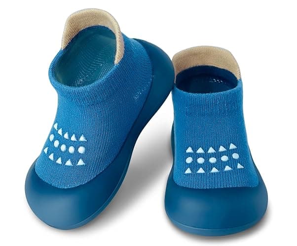 Dookeh Baby Shoes Boys Girls First Walking Shoes Non Slip Soft Sole Sneakers Toddler Infant Babygirl Sock Shoes - Image 1