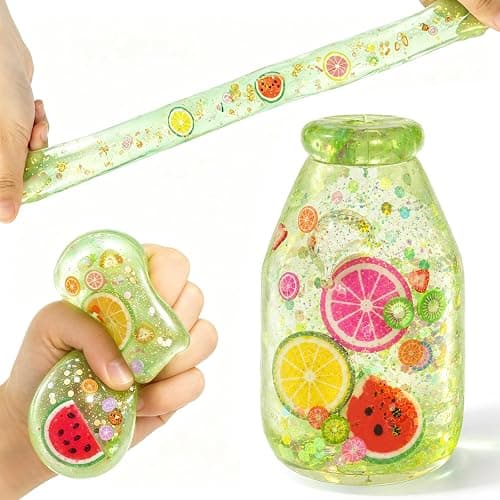 Squishy Bottle Toy, Slow Rising Fruit Sensory Balls | Low odor, Smooth Surface Squishes for Teens Adults,Satisfying Sensory Play, Novelty Gifts Party Favors - Image 1