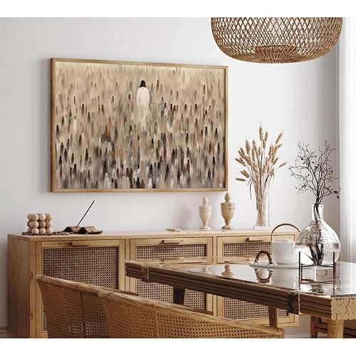 Jesus Feeds The 5000 Poster Set of One Christian Scripture Wall Decor Pictures Bible Verse Canvas Wall Art Jesus Wall Art Painting Christian Artwork for Living Room Bedroom 24x36 Inch Unframed - Image 1