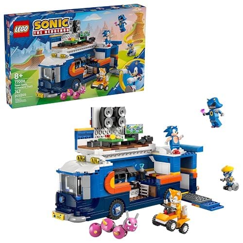 LEGO Sonic The Hedgehog Team Sonic Command Truck Building Toy - Pretend Play Vehicle W/5 Figures for Boys & Girls, Ages 8+ - Toy Building Blocks for Kids - Gift Idea for Birthdays - 77006 - Image 1