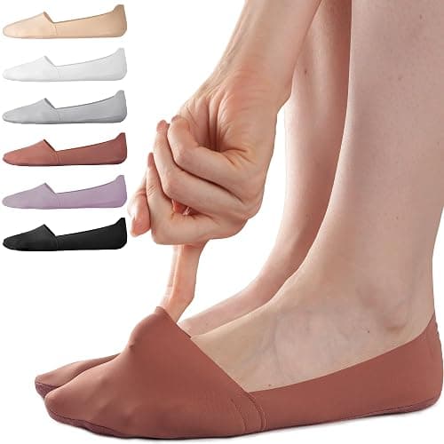 Sofier No Show Socks Womens,6 Pairs Non Slip Low Cut Invisible Liner | Thin silky fabric,cotton sole,breathable,fits flats,loafers,sneakers,casual dress shoes - Image 1
