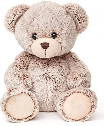 Uni-Toys - Teddy super morbido (marrone chiaro) – 24 cm (altezza) – Orsacchiotto – Peluche peluche – Te-00201 - Image 1