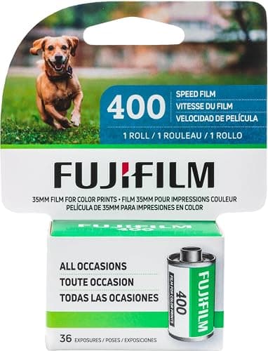 FUJIFILM 600022184 ISO 400 36EX1CD 36-Exposure Color Negative Film for 35mm Cameras (Single Roll) - Image 1