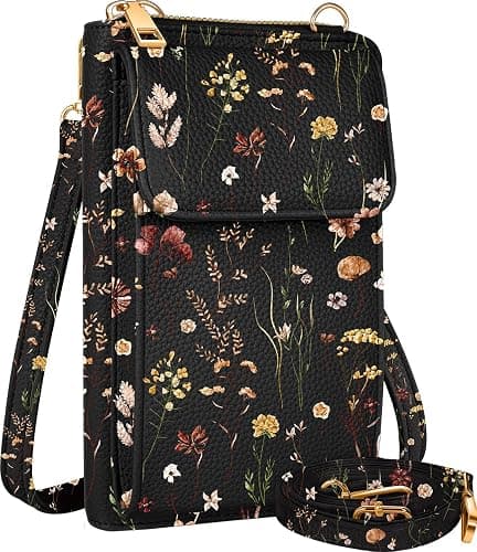 Miss Adola Cute Crossbody Purse Cell Phone Bags for Women - Leather Cellphone Wallet Purse with Handle Rope and Adjustable Shoulder Rope - Image 1