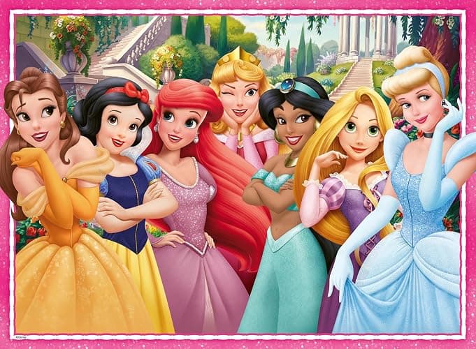 Ravensburger Disney Princess - Merry Everything! 100 Piece XXL Jigsaw Puzzle - Featuring Cinderella, Belle, Ariel, Rapunzel & Snow White - Castle Celebration Scene - Ages 6 and Up - Image 1