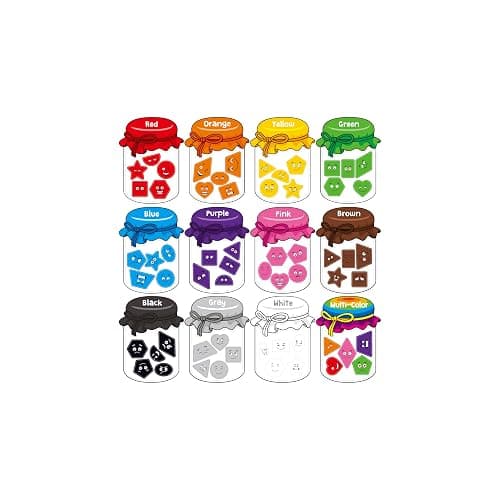 12 Teile Magnetische Farbsortierspiele, 60 Farben- & Formmagnete, Frühes Bildungs-Sortierset für Kühlschrank, Whiteboard, Babys, Kleinkinder, Kinder - Image 1