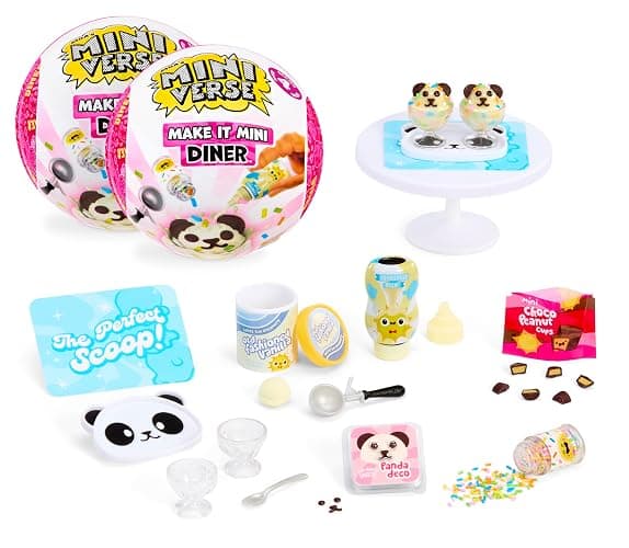 MGA's Miniverse Make It Mini Diner Series 4 (2 Pack), Mini Collectibles - Mystery Blind Packaging, DIY, Resin Play, Replica Food, NOT Edible, Collectors, 8+ - Image 1