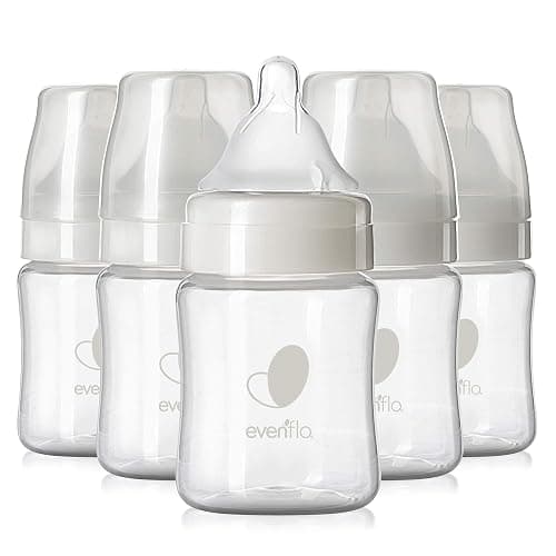 Evenflo Feeding Premium Proflo Venting Balance Plus Wide Neck Baby, Newborn and Infant Bottles - Developed by Pediatric Feeding Specialists - 5 Ounce (Pack of 6) - Image 1