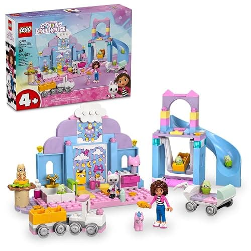 LEGO Gabby’s Dollhouse Gabby’s Kitty Care Ear Animal Playset for Kids, Pet Pretend-Play Entertainment Toy with a Pink Car, Slide, and Figures, Cat Toy Gift for Girls and Boys Ages 4 and Up, 10796 - Image 1
