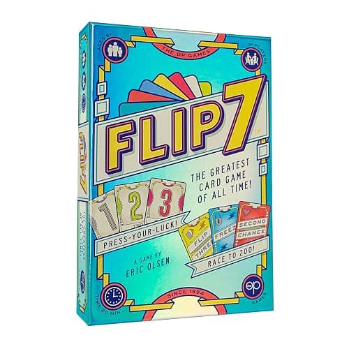 Flip 7, The Ultimate Blend of Press Your Luck and Strategy, Fast-Paced Addictive Card Game, Quick to Learn and Easy to Teach, Perfect for Game Nights, 3+ Players, Ages 8 & Up, 20 minutes Play Time - Image 1