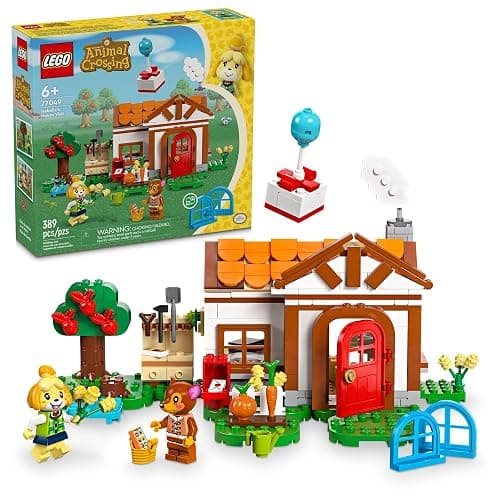 LEGO Animal Crossing Isabelle’s House Visit, Buildable Creative Toy for Kids, Includes Fauna and more Animal Crossing Toy Figures, Video Game Toy, Birthday Gift for Girls and Boys Ages 6 and Up, 77049 - Image 1